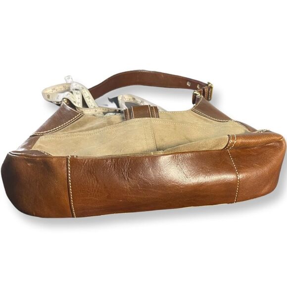 Coach - Suede and leather multi-color purse - Picture 6 of 8